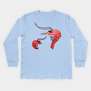 Cute Shrimps Kids Long Sleeve T-Shirt